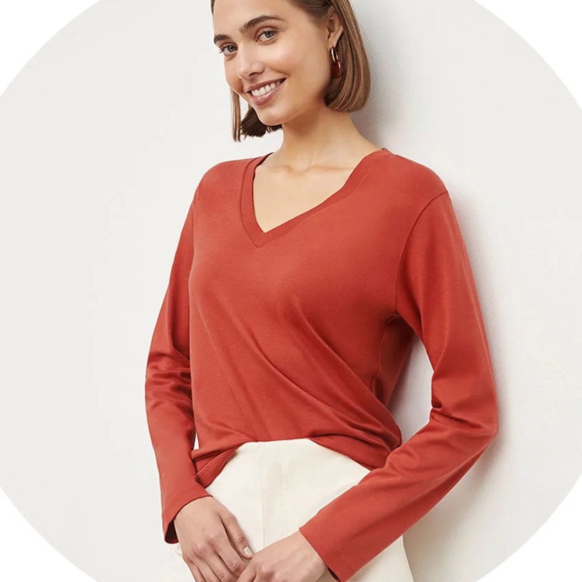 Mm Lafleur Asher Long Sleeve Tshirt Red